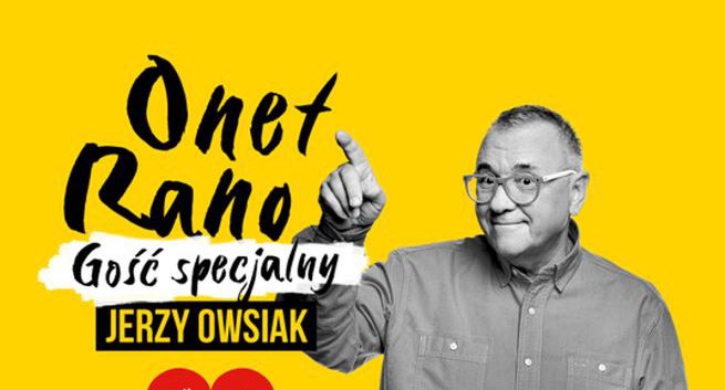 Pierwsze wydanie programu "Onet Rano Gość Specjalny", za kierownicą Jerzy Owsiak