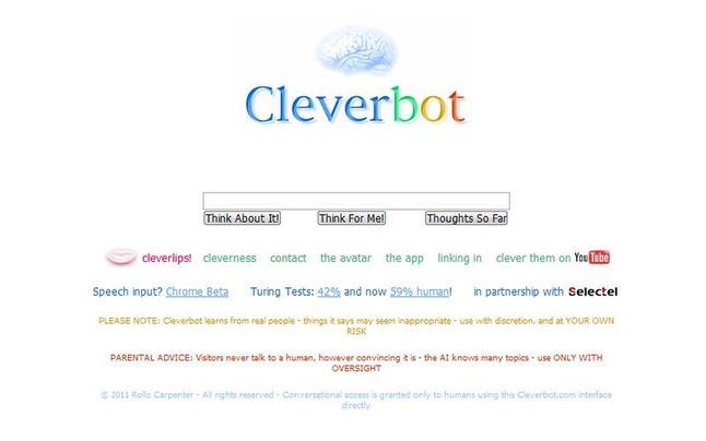 Cleverbot (Fot. Cleverbot.com)