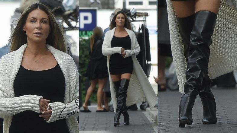 Małgorzata Rozenek na planie sesji zdjęciowej Mrs. Drama