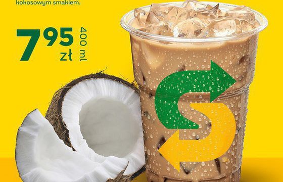 Subway promuje kokosową kawę mrożoną