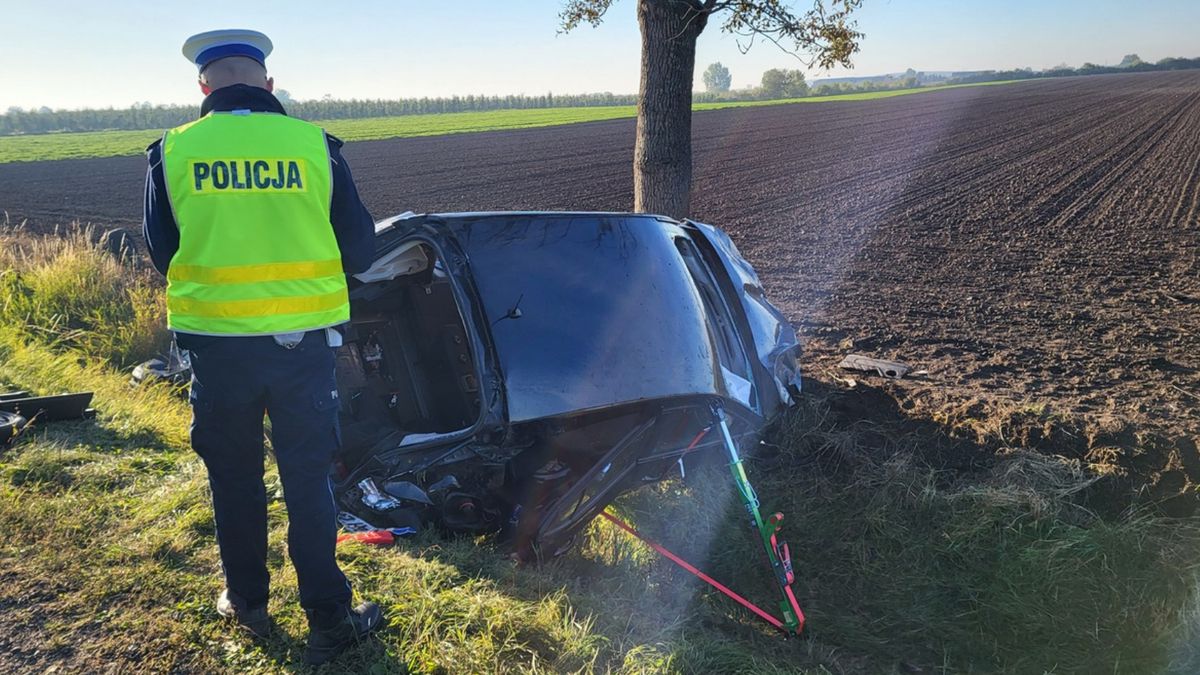 Policja na miejscu zdarzenia