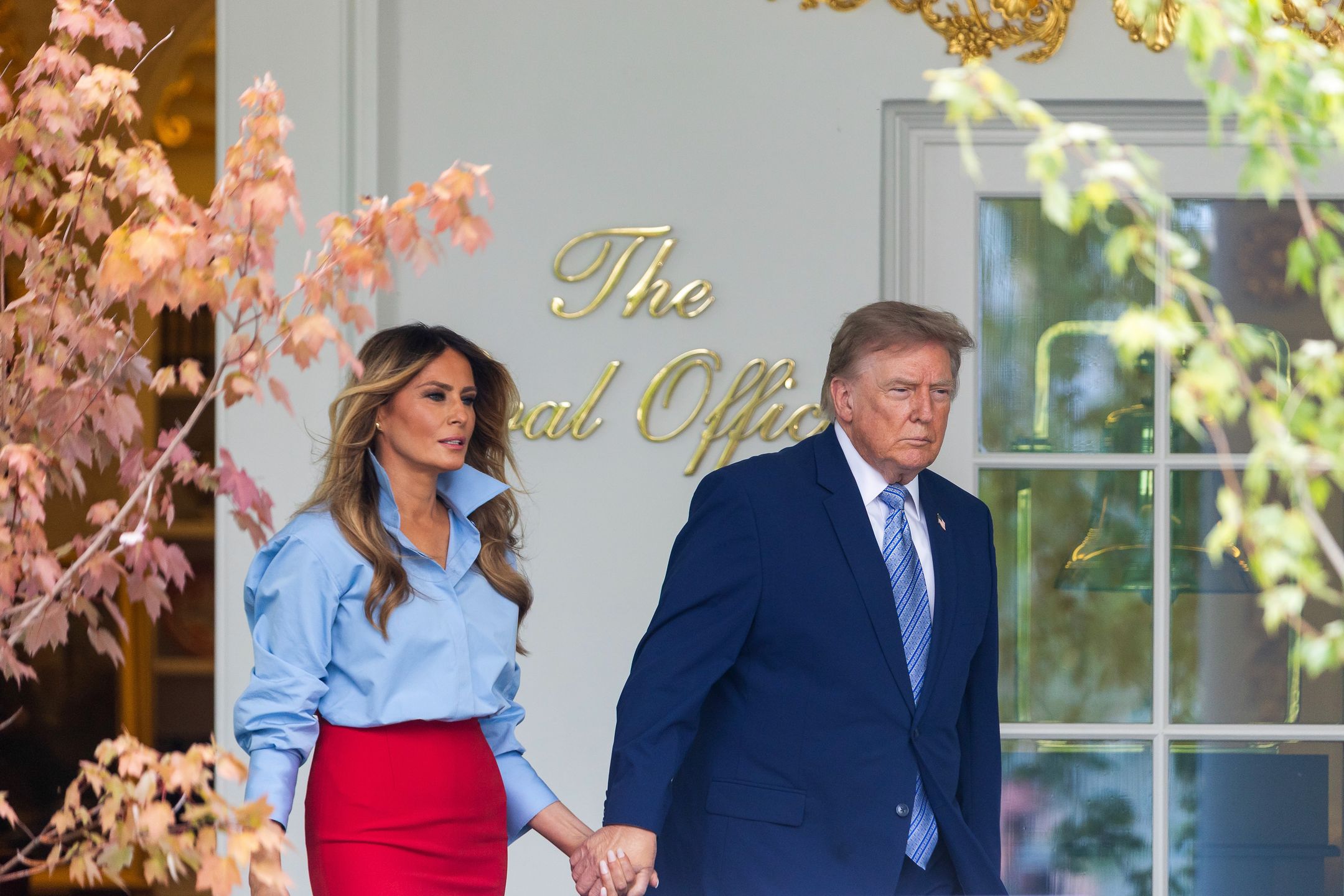 Smutna Melania Trump na wydarzeniu swojej fundacji w Białym Domu