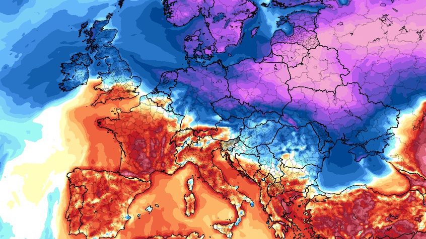 Pogoda. Luty 2021 może być jednym z najchłodniejszych miesięcy z 30 lat. Grafika wskazuje na potężne ochłodzenie w dniach 10-15 luty.
