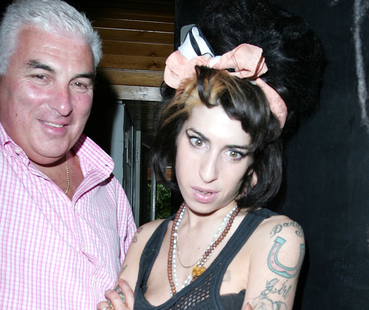 Amy Winehouse z ojcem w 2008 r.