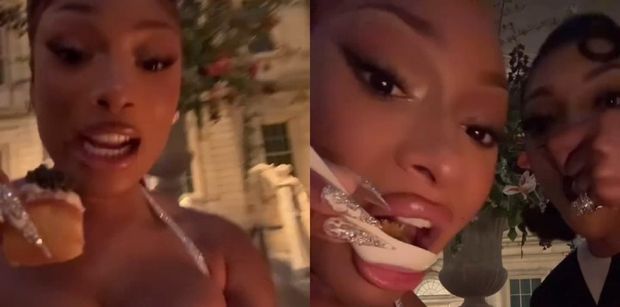 Megan Thee Stallion przemyciła telefon za kulisy Met Gali i pokazała, co serwowano do jedzenia. Raperka wyśmiała MALEŃKIE PORCJE