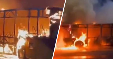 Potężny pożar autobusu w Szwajcarii. Co najmniej 6 osób zginęło