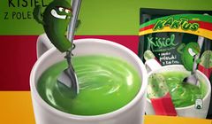 Kisiel Kaktus reklamowany „z polewką” (wideo)