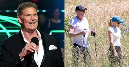 73-letni David Hasselhoff maszeruje w towarzystwie o 27 LAT MŁODSZEJ ŻONY po Calabasas. Poznalibyście go? (FOTO)