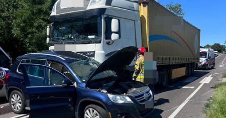 Wypadek w Tarnawatce – zderzenie na DK 17
