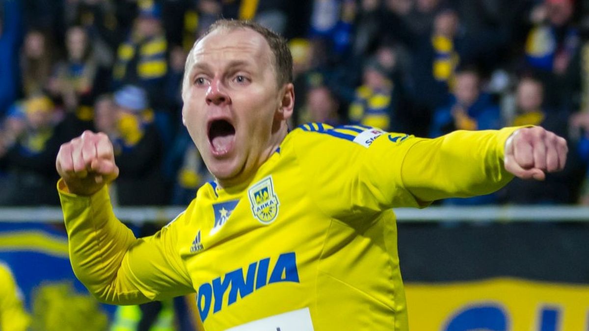 Rafał Siemaszko w barwach Arki Gdynia/