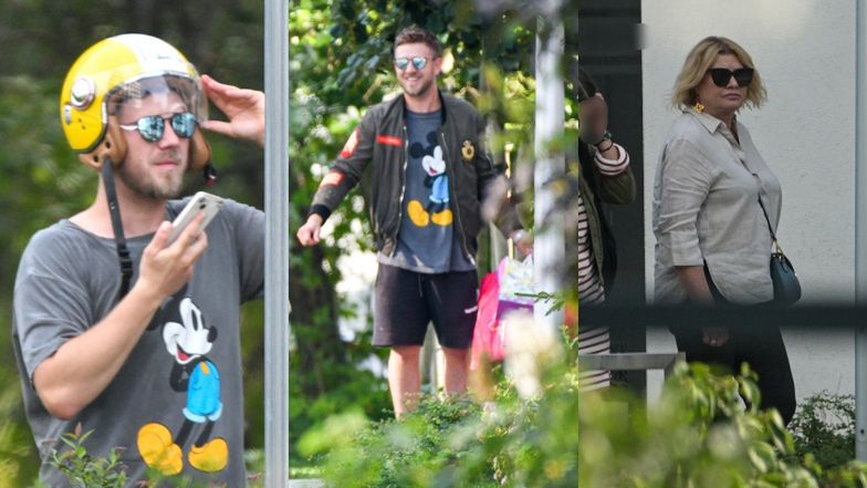 Antek Królikowski odwiedza syna w towarzystwie matki i ciotki