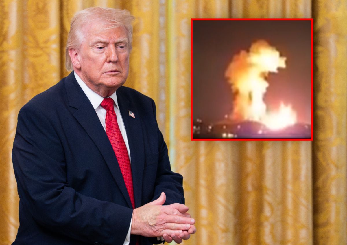 Ognista kula nad Isfahanem. Trump udostępnia nagranie nalotu
