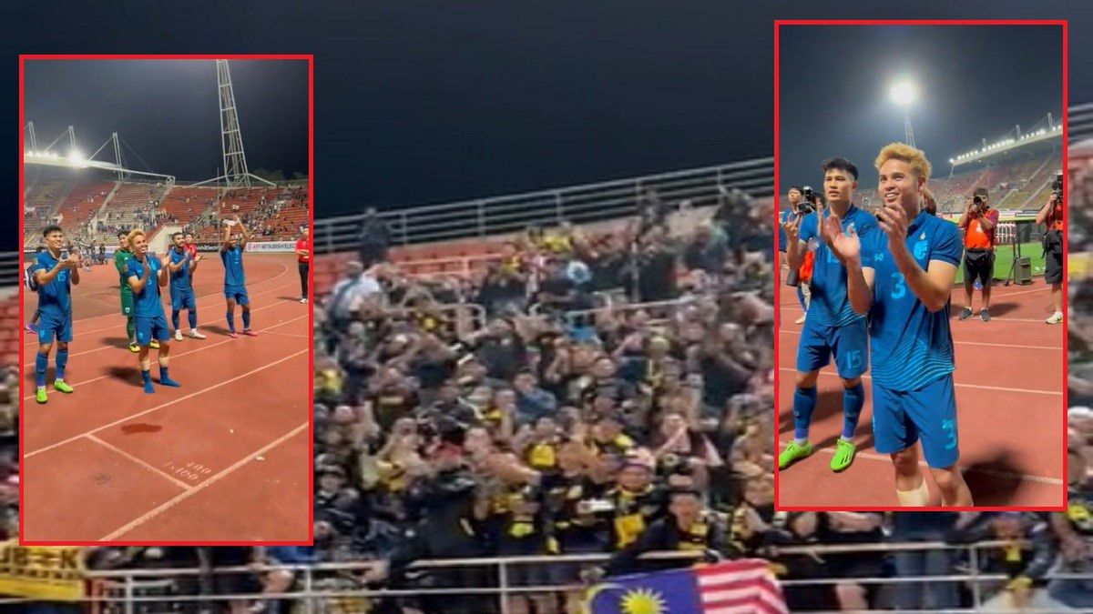 Piłkarze Tajlandii i kibice Malezji