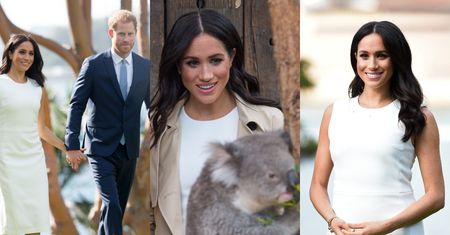 Ciężarna Meghan Markle zachwyca się koalą w australijskim zoo (ZDJĘCIA)