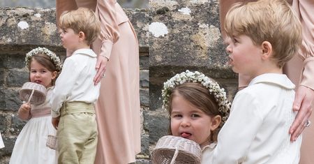 Szczęśliwa księżniczka Charlotte i ciekawski George na ślubie cioci Pippy (ZDJĘCIA)