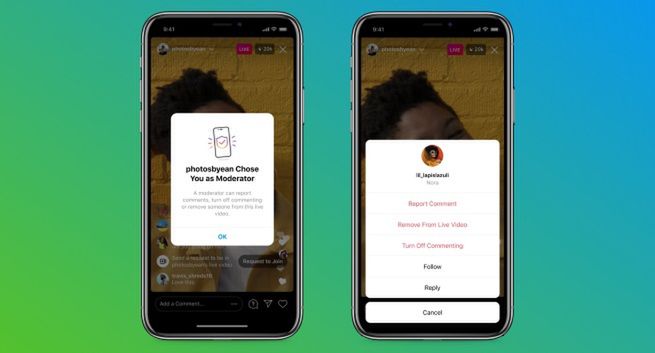 Instagram umożliwi moderację w streamach na żywo