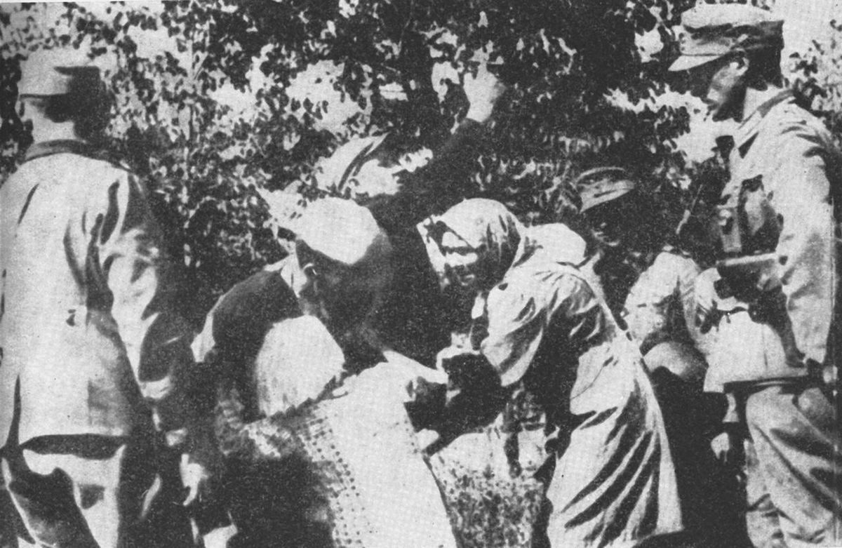 Rabunek polskich dzieci podczas niemieckiej operacji wysiedleńczej na Zamojszczyźnie (1943-1944).