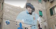 Kibice znają dobrze ten mural Maradony. Okno otwarto dopiero po raz czwarty