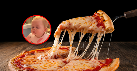 Entuzjastyczna reakcja dziecka na pizzę. "Też tak reaguję, a mam 43 lata"