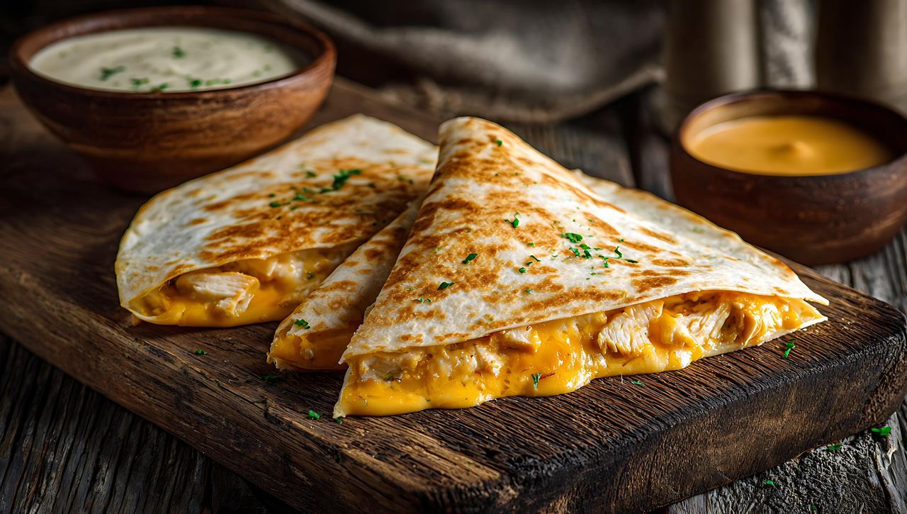 Tortilla z kurczakiem w kremowym sosie