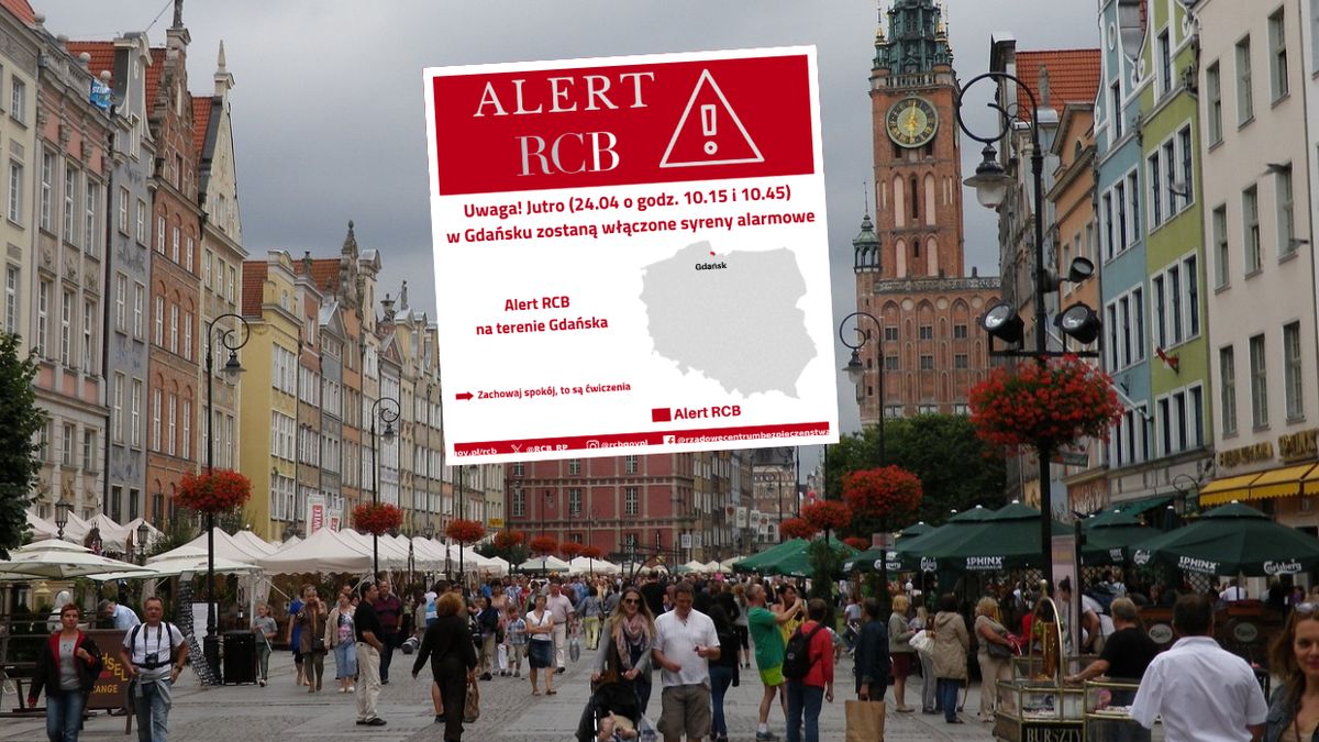 Alert RCB dla mieszkańców Gdańska