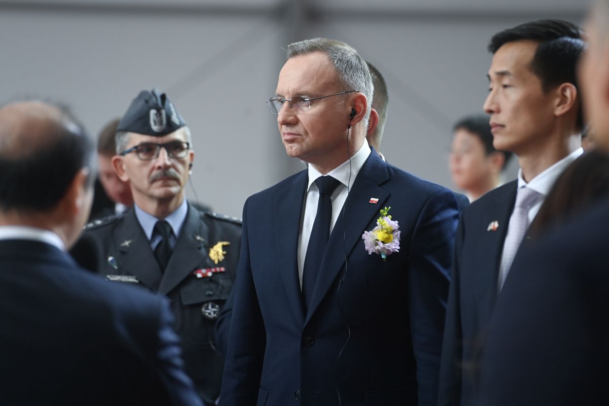 Andrzej Duda, broń, ukraina, korea, wojna w Ukrainie, bezpieczeństwo polski Nie ma takiej możliwości. Duda stanowczo o przekazaniu broni innym krajom