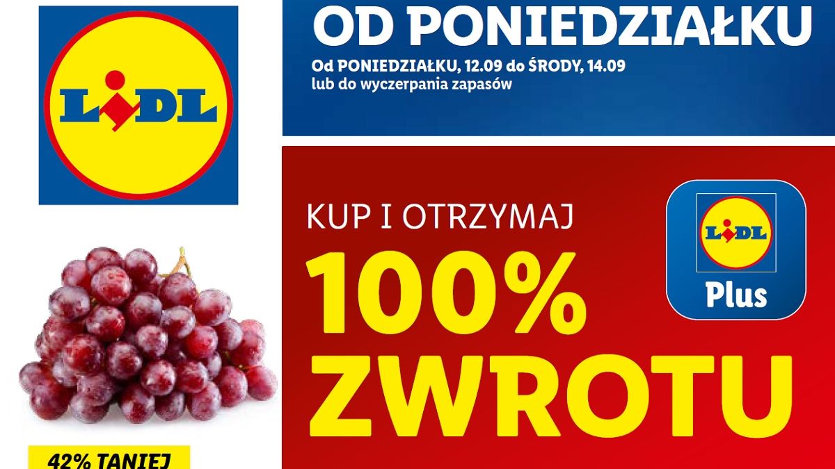Lidl gazetka od 12.09 22 - poniedziałku 12 września