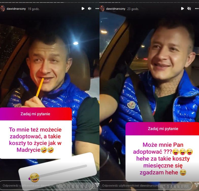 Dawid Narożny narzeka na listę wydatków córki i uderza w Magdę i jej partnera