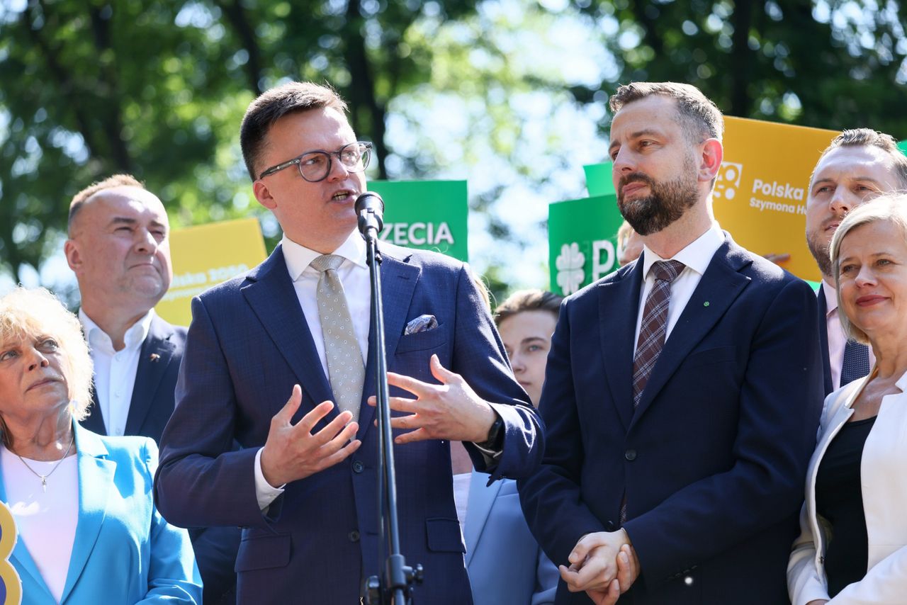 Trzecia Droga traci poparcie. Hołownia zabrał głos