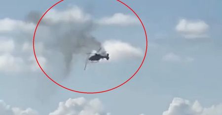 Helikopter runął na budynek. Pilot stracił kontrolę nad maszyną