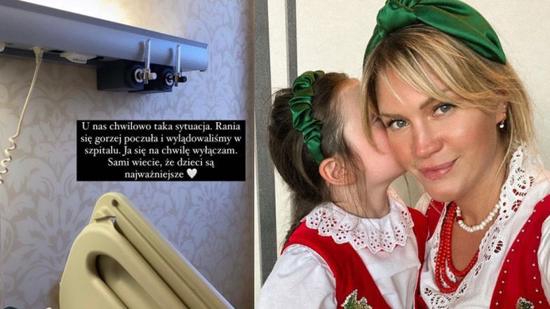 Córka Zosi Ślotały trafiła do szpitala