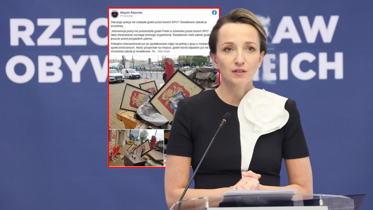 Godła Polski w kontenerze przed biurem RPO? Nowe informacje