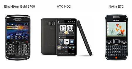 HTC HD2, Nokia E72 i BlackBerry 9700 Bold w Orange dla Firm!