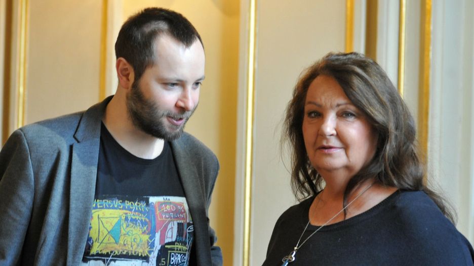 Anna Dymna z synem Michałem