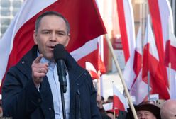 Nawrocki mówił o PSL. Tłum skandował: hańba