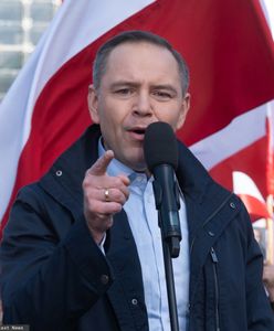 Nawrocki mówił o PSL. Tłum skandował: hańba