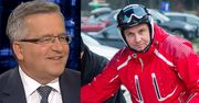 Komorowski: "Sukcesy prezydenta Dudy? Świetnie jeździ na nartach"