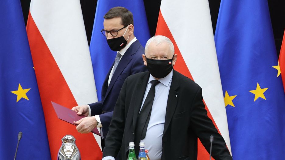 Mateusz Morawiecki i Jarosław Kaczyński