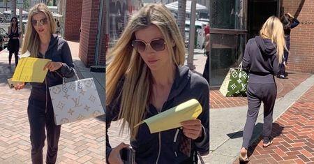 "Codzienna" Joanna Krupa w klapkach i dresie odbiera wyniki badań w przychodni w Beverly Hills (ZDJĘCIA)