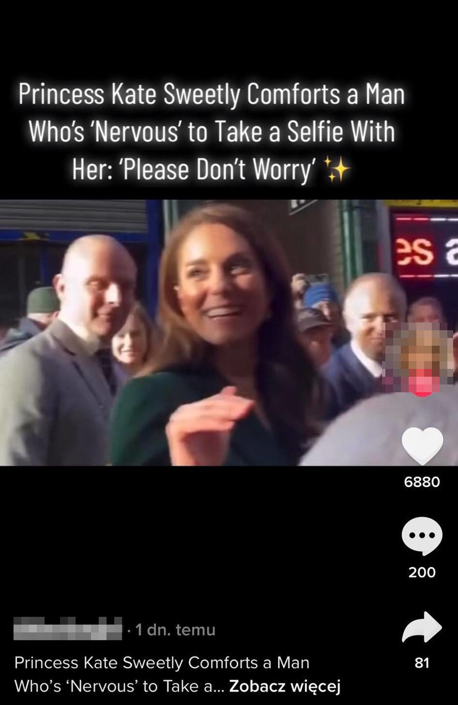 Kate Middleton z fanem