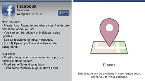 Znacząca aktualizacja Facebooka na iPhone?a 1
