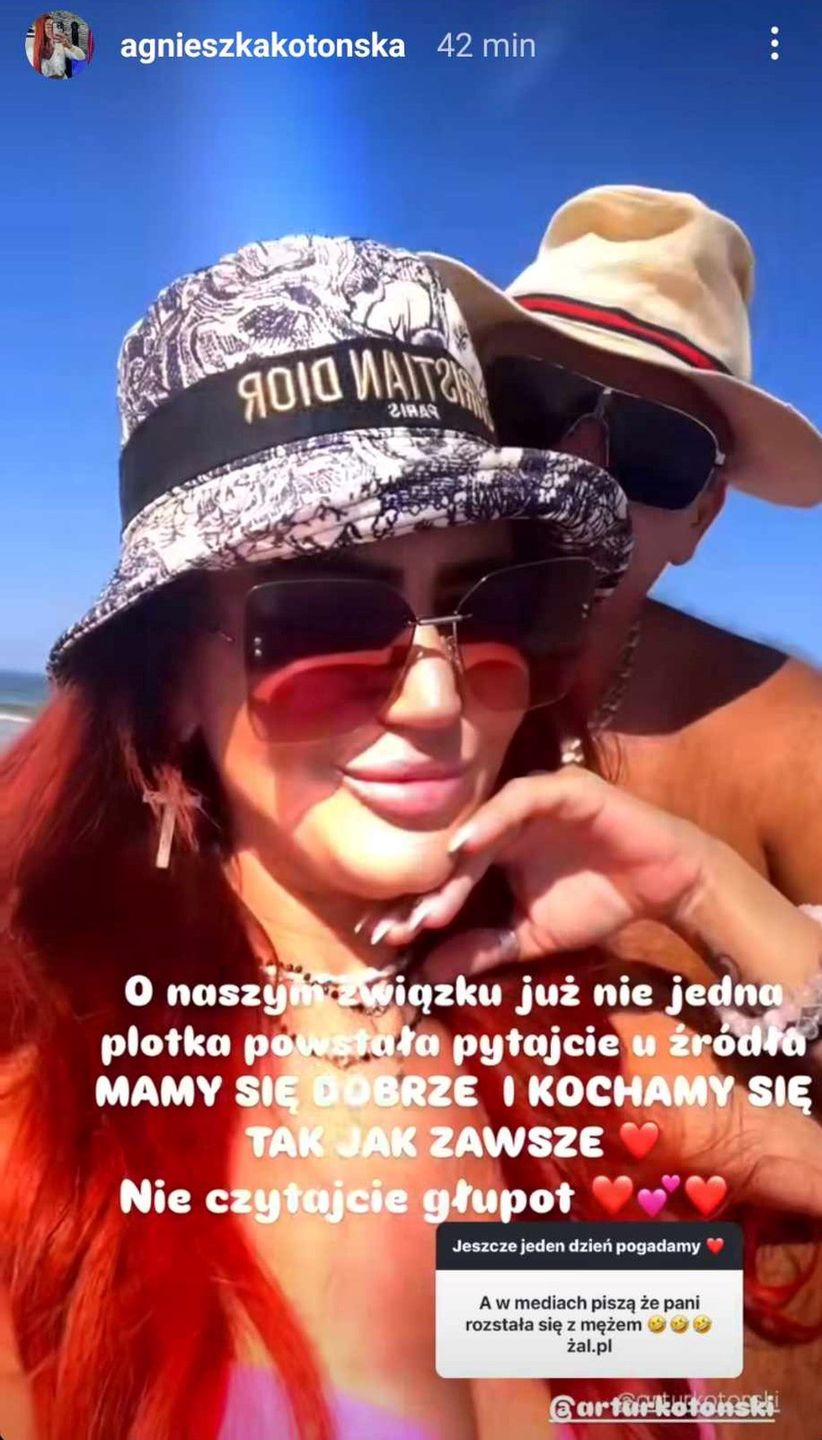 Agnieszka Kotońska reaguje na plotki o rozwodzie