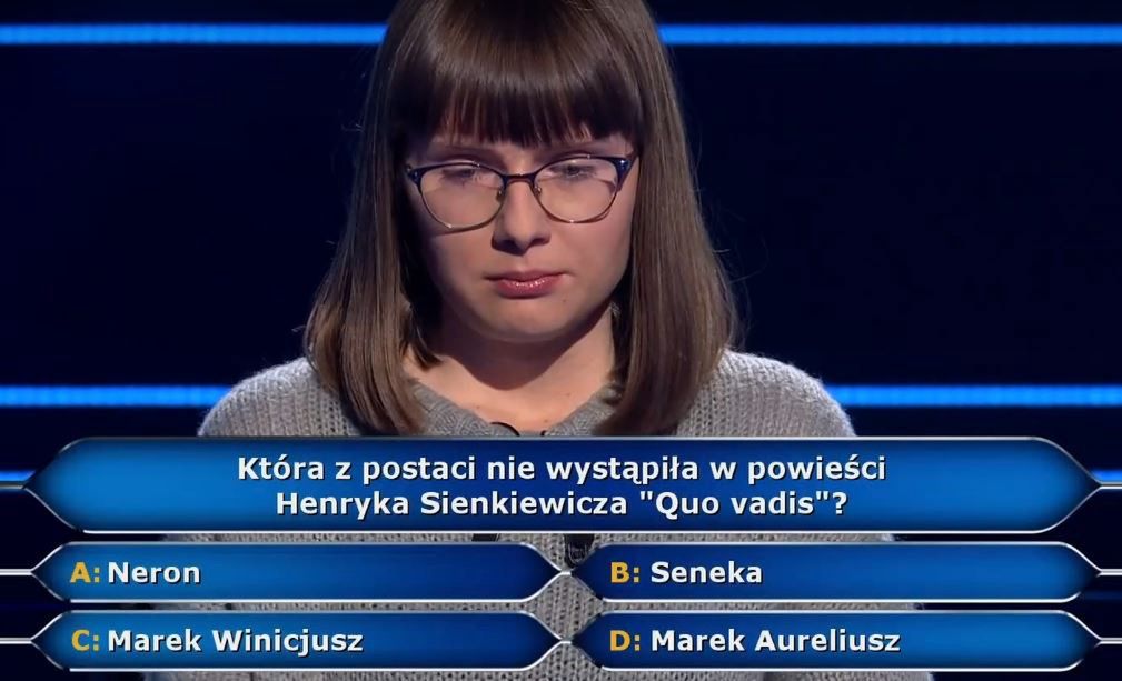 Uczestniczka "Milionerów" zaufała intuicji