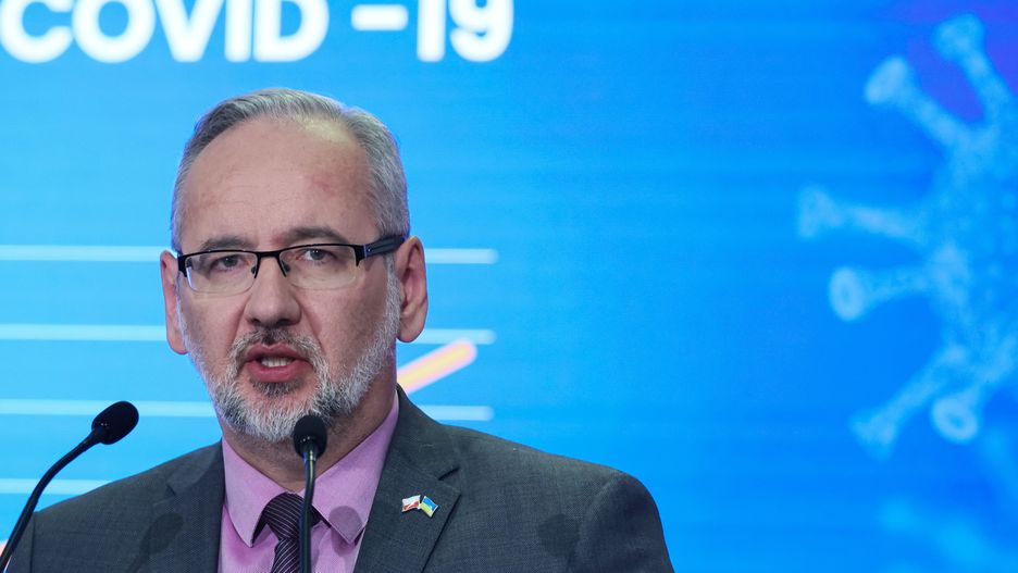 Adam Niedzielski
Warszawa, 21.07.2022. Koronawirus w Polsce. Minister Zdrowia Adam Niedzielski podczas og�oszenia decyzji ws. drugiej dawki przypominaj�cej szczepionki na COVID-19, 21 bm. w Warszawie. (aldg) PAP/Leszek Szyma�ski
Leszek Szyma�ski
covid 19, dawka przypominaj�ca, decyzja, druga, koronawirus, Minister Zdrowia, szczepienie, szczepionka, briefing prasowy, covid-19, epidemia, konferencja prasowa, polityk, polityka