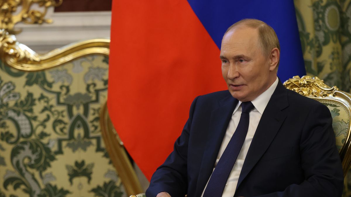 Russian President Vladimir Putin Hosts King of Malaysia Sultan Ibrahim
MOSCOW, RUSSIA - AUGUST 6 (RUSSIA OUT) Russian President Vladimir Putin speaks during Russian-Malaysian talks at the Grand Kremlin Palace on August 6, 2025, in Moscow, Russia. Malaysian King Sultan Ibrahim is on an official visit to Russia. (Photo by Contributor/Getty Images)
Contributor