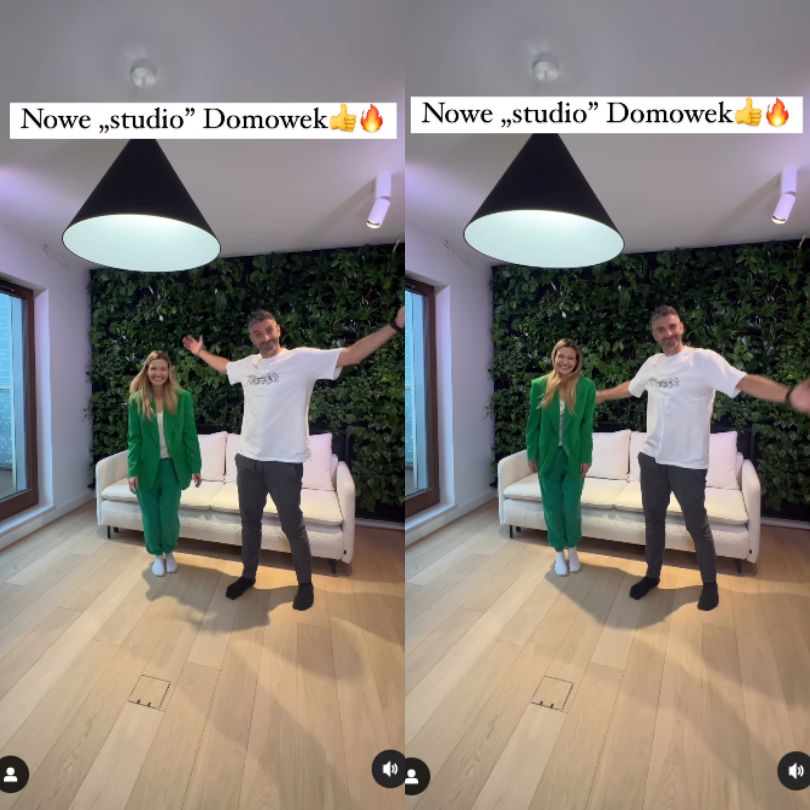 Joanna Koroniewska i Maciej Dowbor prezentują "studio" w nowym mieszkaniu