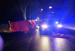 Volkswagen uderzył w drzewo, mężczyzna zginął na miejscu