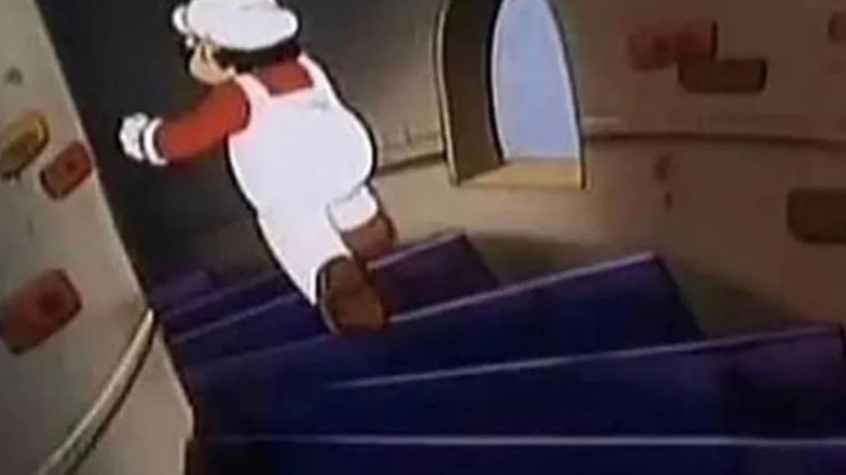 W którą stronę biegnie Mario?