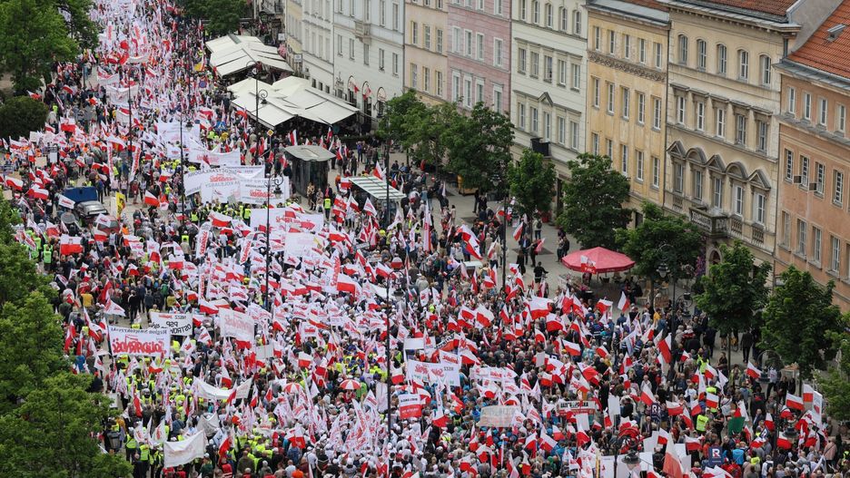 Protest w Warszawie