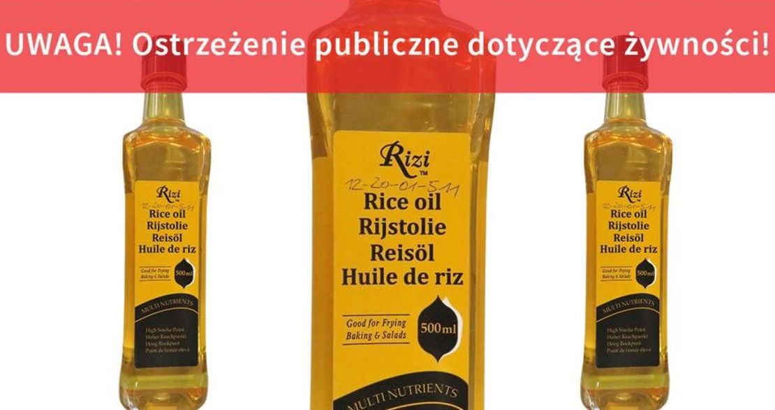 Niebezpieczna żywność. GIS wycofuje olej Rizi 
